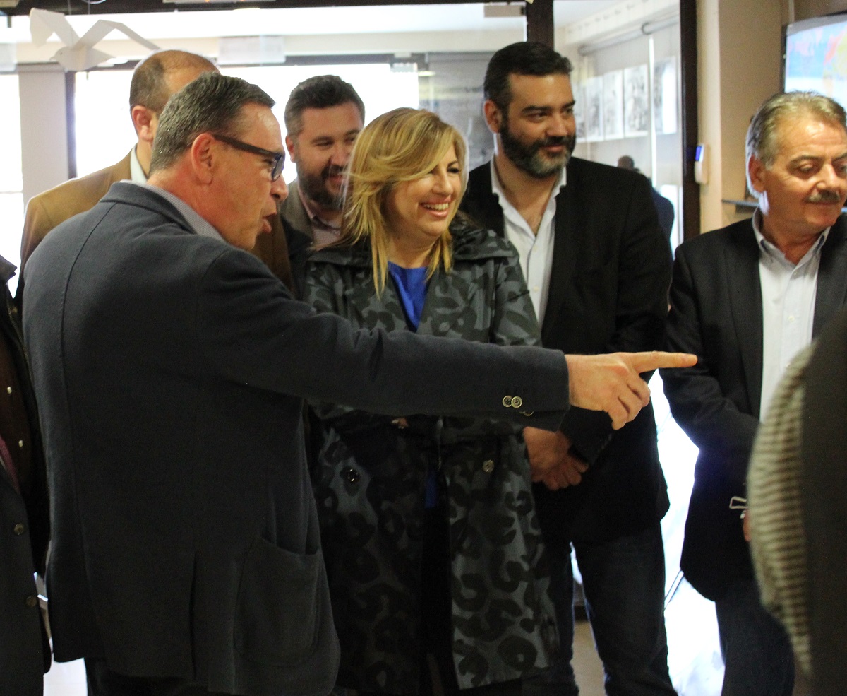 Visit of the President of ΚΙΝΑΛ Mrs. Fofi Genimata